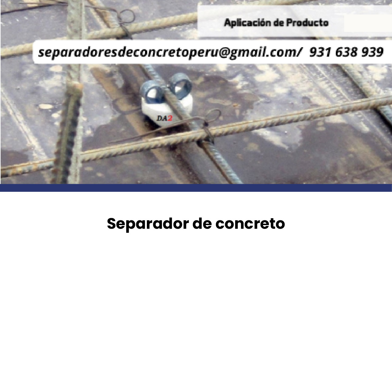 Imagen del producto Separador de concreto 